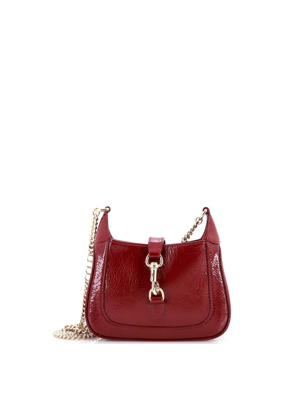 Gucci Jackie Notte Chain Hobo Patent #368822G19B